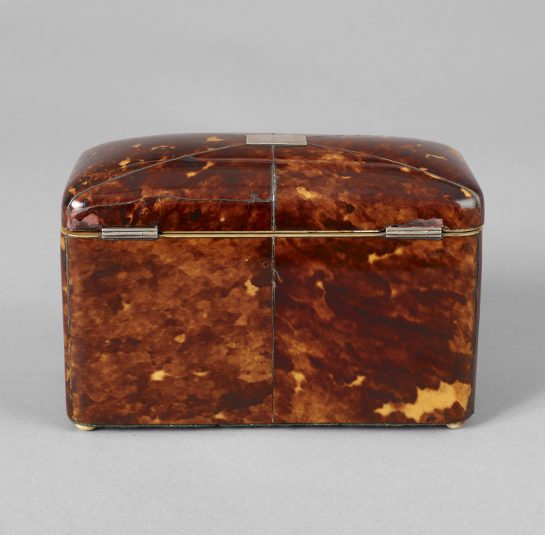 Tortoise-Shell Tea Caddy